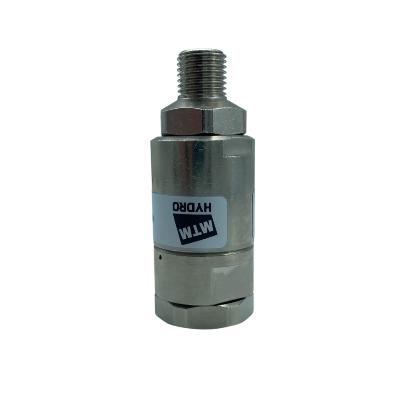 Raccord tournant droit inox 275 bar 120°C femelle 1/4" mâle 1/4" - MTM