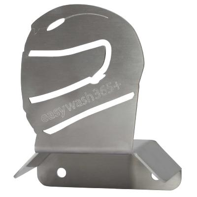 Support casque en inox 