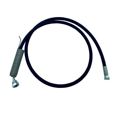Flexible noir de bras de lavage MTM 1,58m femelle droit 1/4" BSP60° femelle coudé avec ressort 1/4" BSP60°