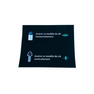Adhésif pour lecteur eurokey horizontal