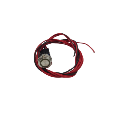 Bouton led bleue complet avec connecteur et câbles 1m